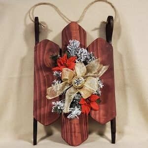 Christmas Sled Decoration  Handmade